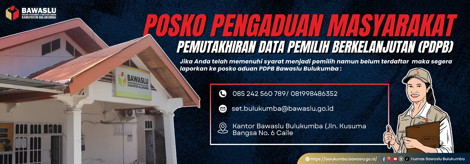 Posko aduan Bawaslu Bulukumba